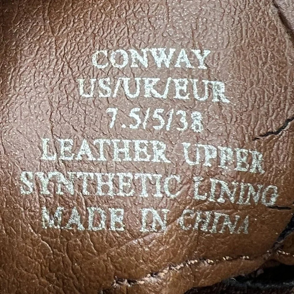 Dolce Vita Womens 7.5 Conway Brown Suede Ankle Boots Scalloped Booties Western - Picture 12 of 16